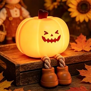 Luditek Pumpkin Night Light Silicone Dimmable