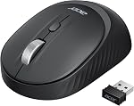 Acer Bluetooth Wireless Mouse, BT5.2 & 2.4Ghz Computer Mouse for Laptop with USB Receiver, Portable Anti-Slip Cordless Mouse, 3 Adjustable DPI USB Mice for MacBook Neo(A18 Pro), Microsoft, Chromebook