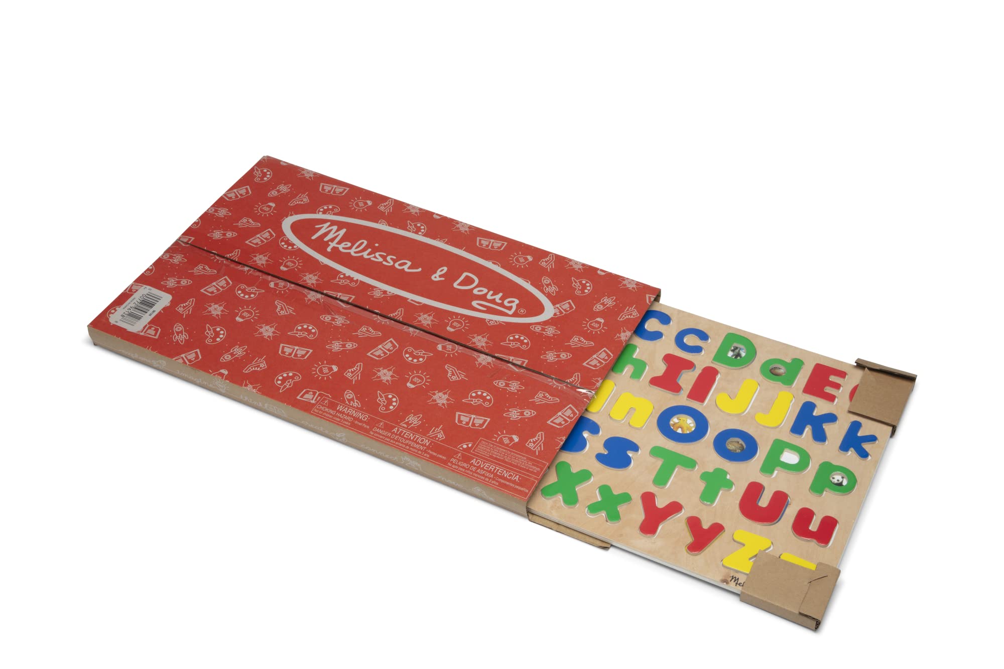 Melissa & Doug Upper & Lower Case Alphabet Letters Wooden Puzzle - 52 Pieces - Image 7