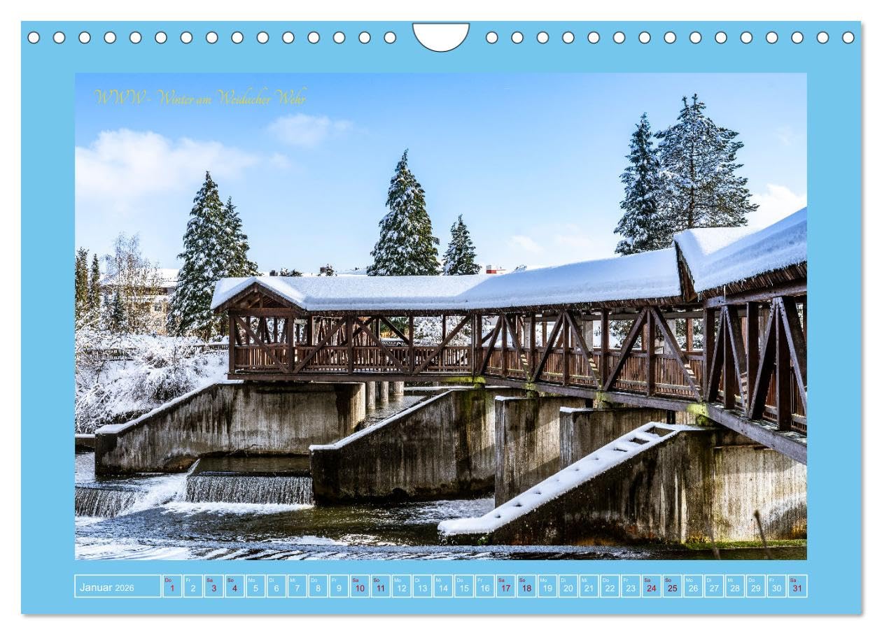 Flößerstadt Wolfratshausen (Wandkalender 2026 DIN A4 quer), CALVENDO Monatskalender: Die schönsten Motive aus Wolfratshausen (CALVENDO Orte)