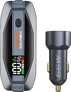 Fanttik T8 APEX 2000A Jump Starter and CC65 USB C Car Charger