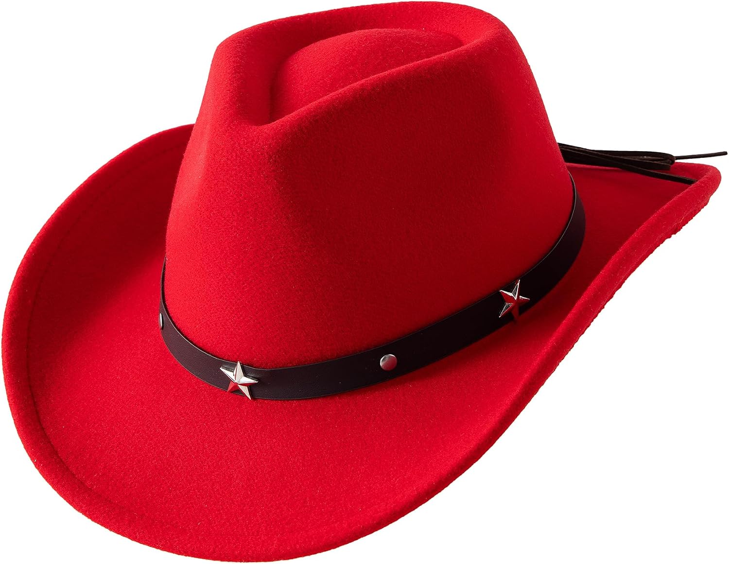 Lanzom Kids Girls Boys Cowboy Cowgirl Hat with Buckle Belt Toddlers Felt Western Hat