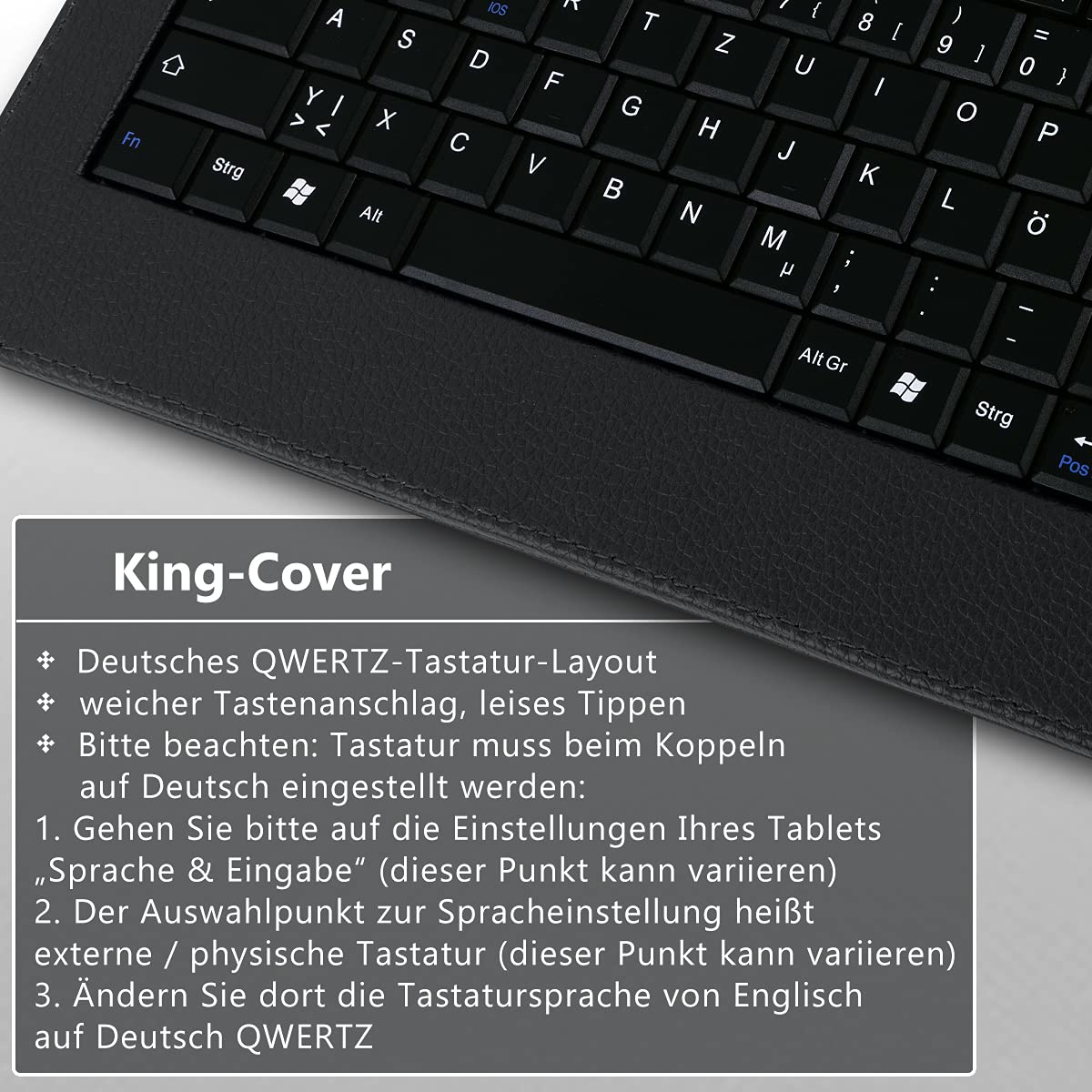 Tablet Hülle kompatibel mit Blackview Tab 20 16 15 13 12 11 10 Pro 9 8 8E Tasche Tastatur Bluetooth Deutsch QWERTZ Case Schutzhülle Cover