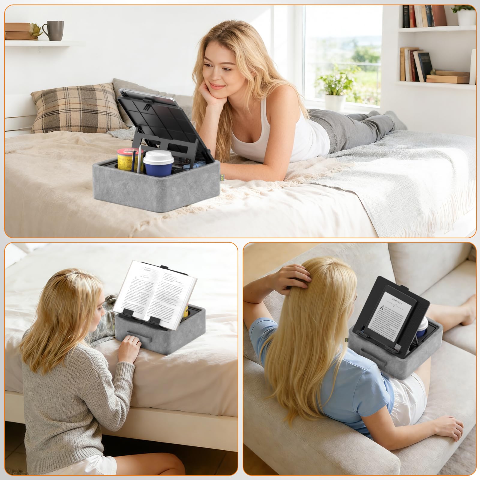 KDD Cuscino Porta-tablet 5 in 1 Pieghevole