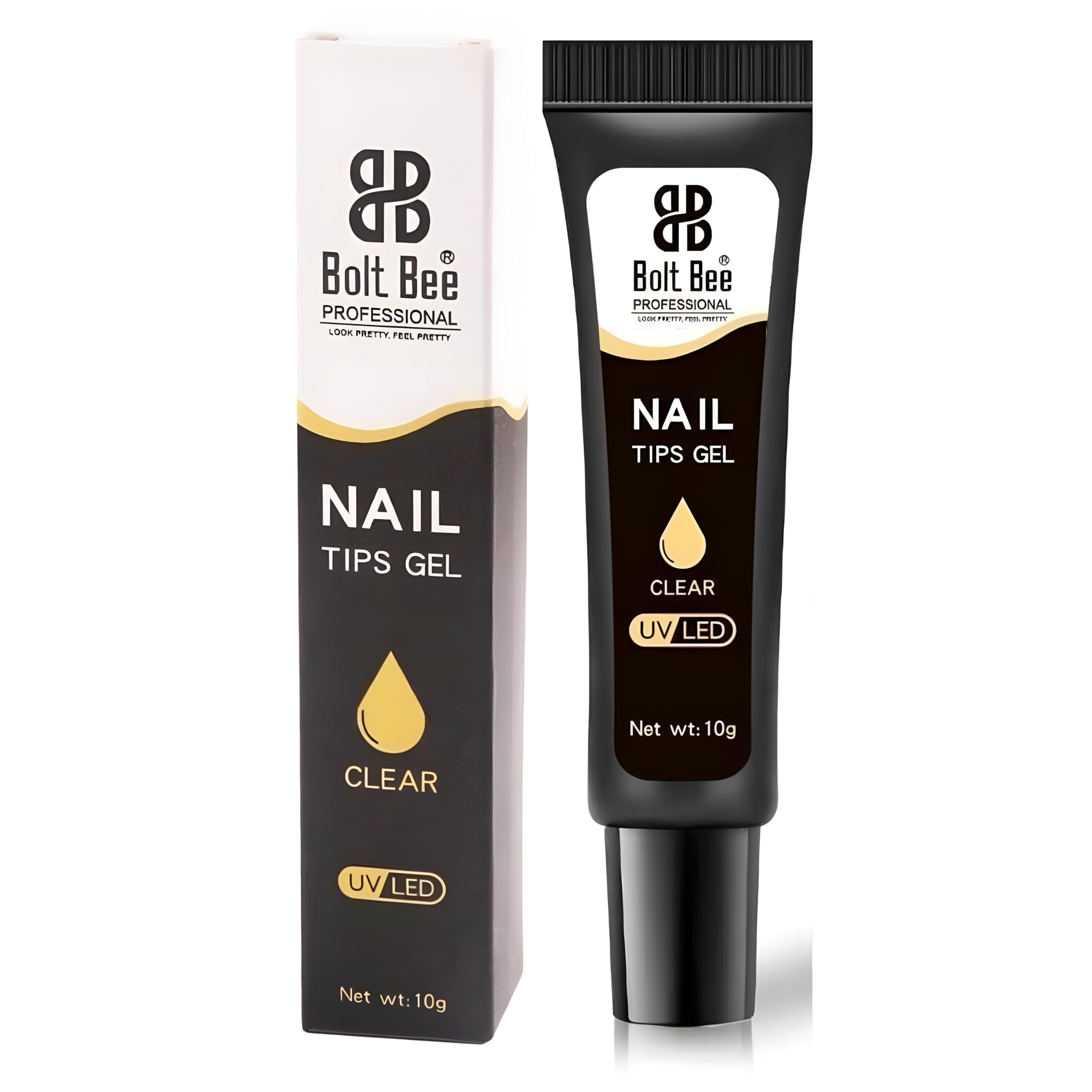 Bolt Bee 4-in-1 UV/LED Nail Glue Gel, No Wipe Adhesive for Press On Nails, Acrylic Extensions, 3D Nail Art, Soak Off Formula, 10g-image-38