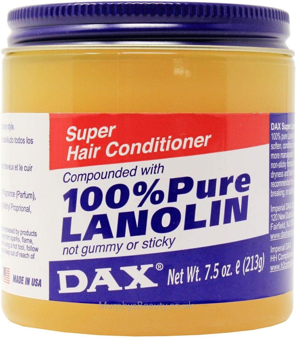 Dax 100% Pure Lanolin Conditioner 220 ml Jar