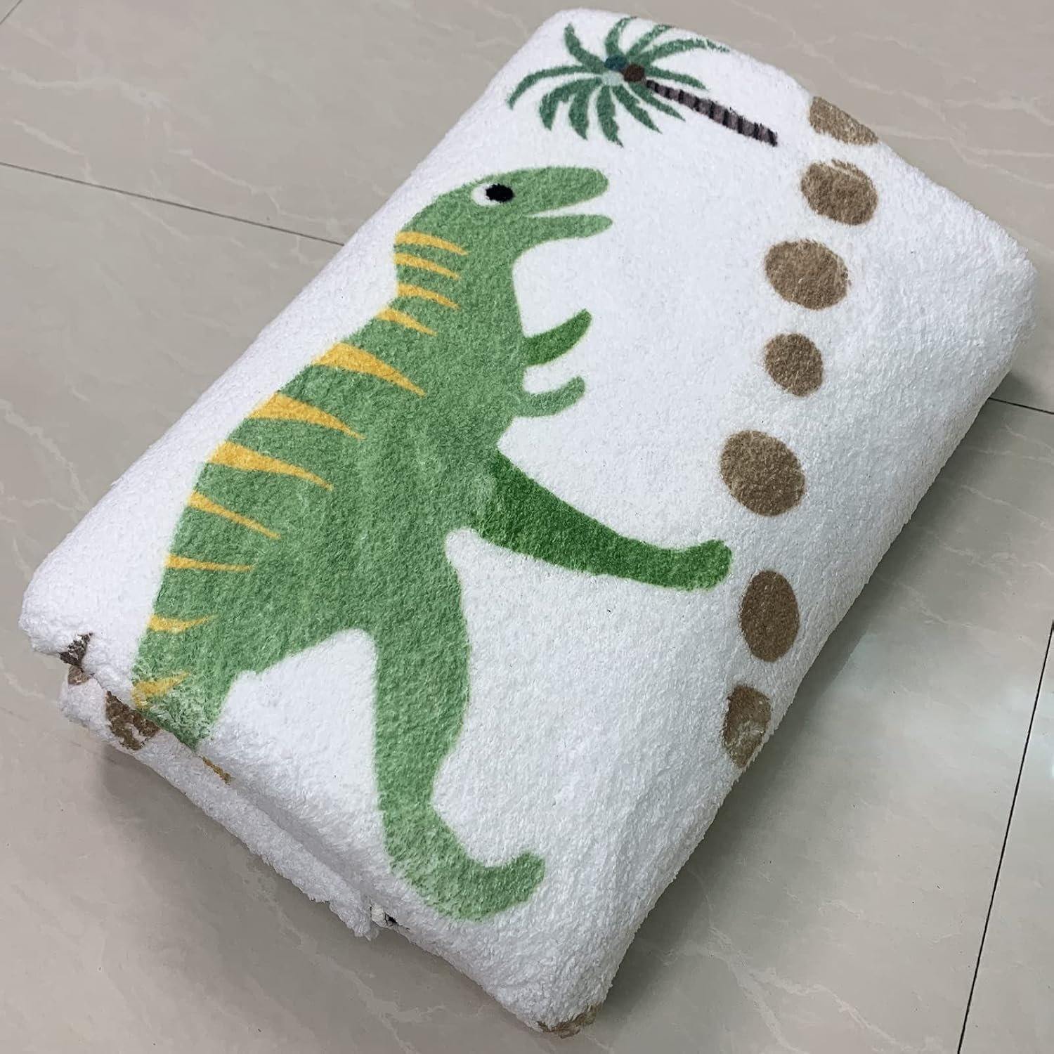 Dinosaur Play Rug - 3x5Ft Soft, Nonslip, Washable, Kids' Bedroom & Playroom Rug