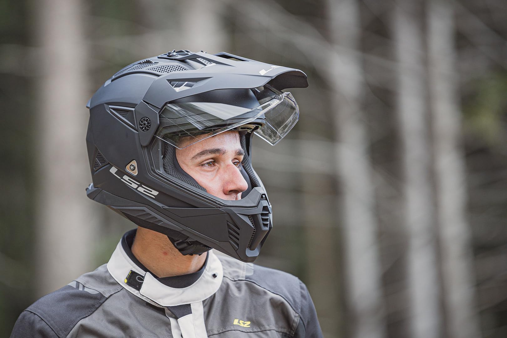 LS2 Unisex Pioneer Ii Noir Mat Motocrosshelme