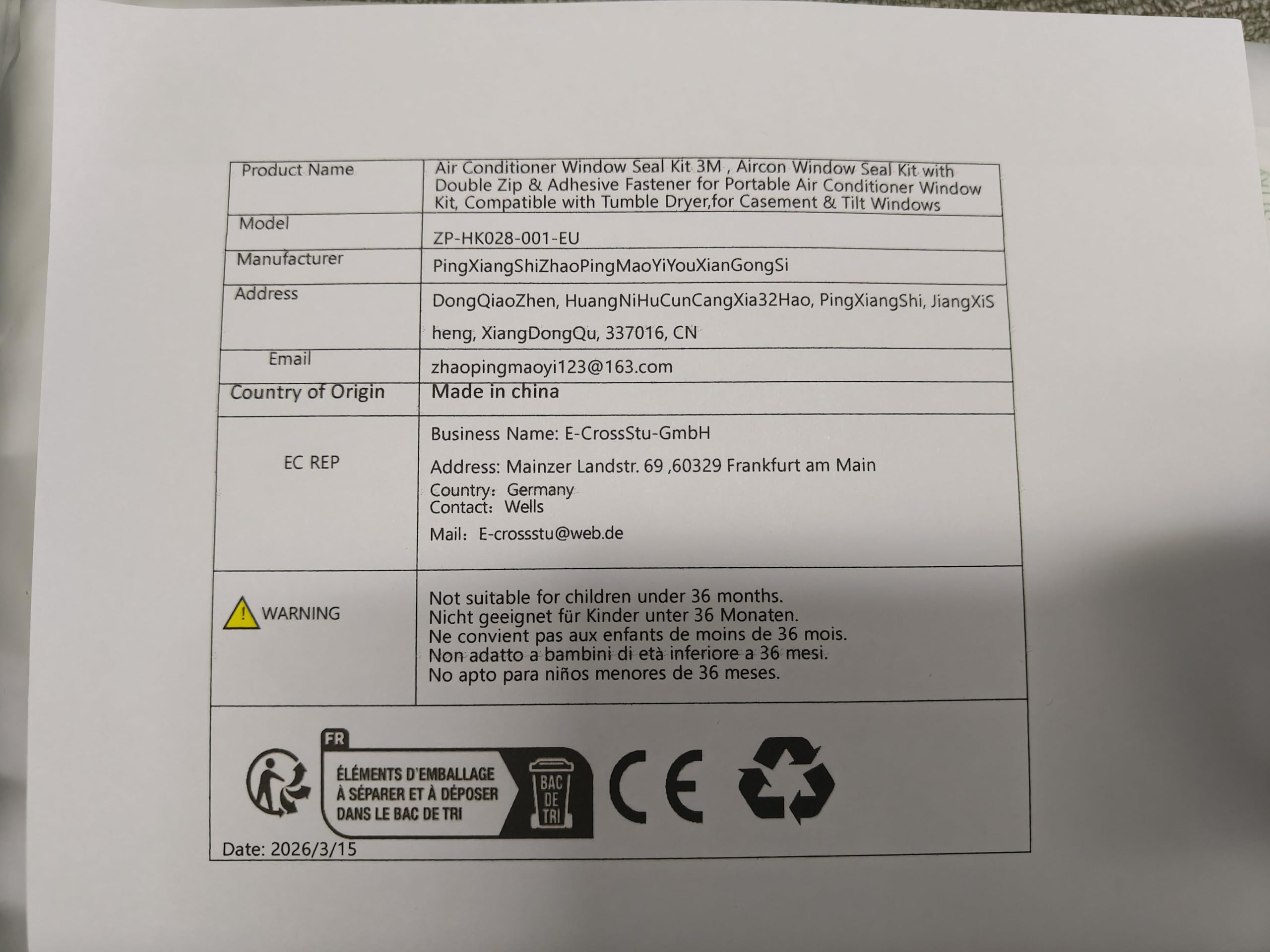 Kit de sellado de ventana de aire acondicionado de 3 m, kit de sellado de ventana de aire acondicionado con doble cremallera y cierre adhesivo para kit de ventana de aire acondicionado portátil