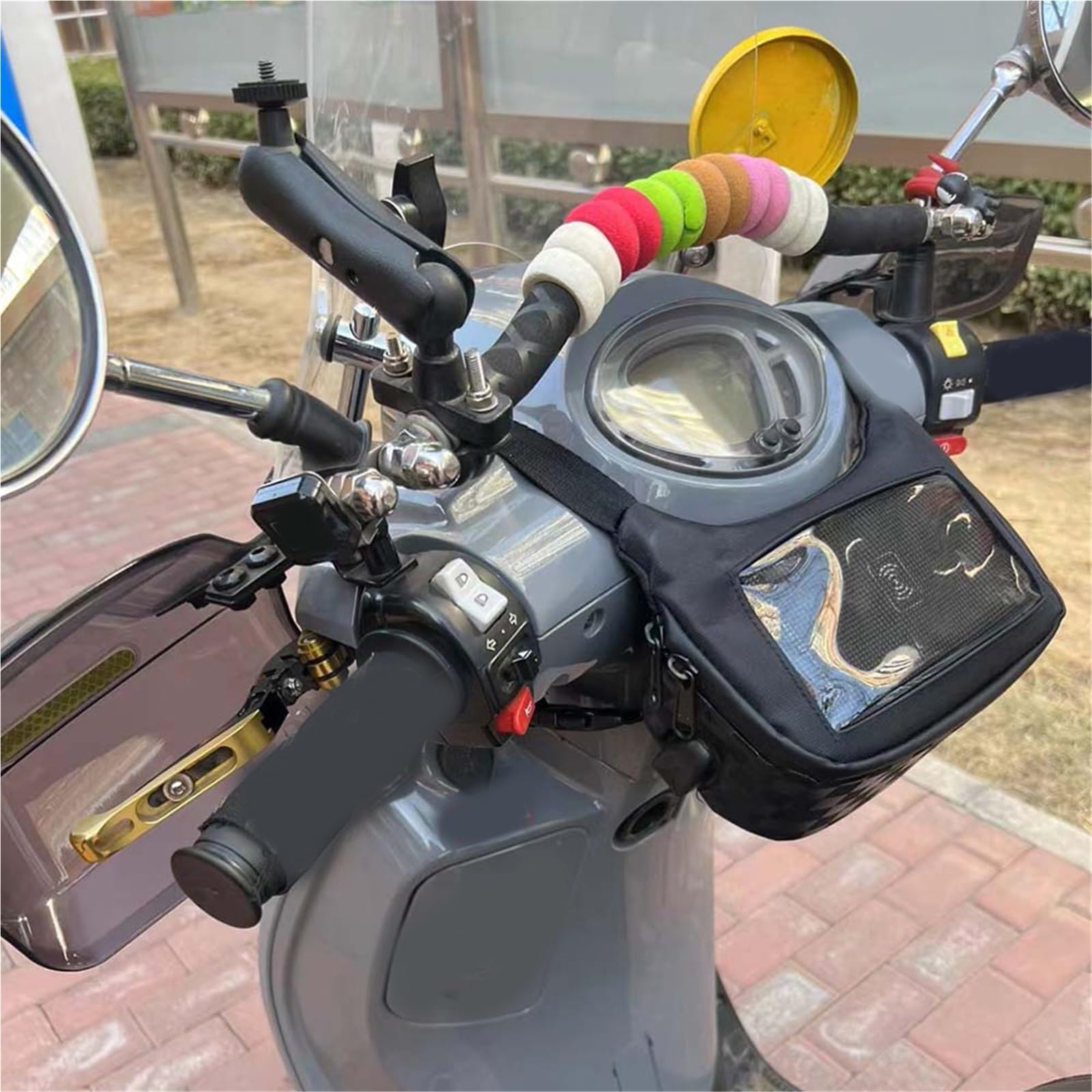 Sac De Rangement pour Outils Moto, Sacoche Tête pour Écran Tactile, Navigation pour Téléphone Portable, Accessoires pour Tricity 300 155 125