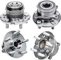 Vista 42 de Detroit Axle - Kit de suspensión de 14 piezas para Jeep Liberty 2006-2007, 2 cubos de rodamiento de ruedas, 2 brazos de control superior, 2 rótulas