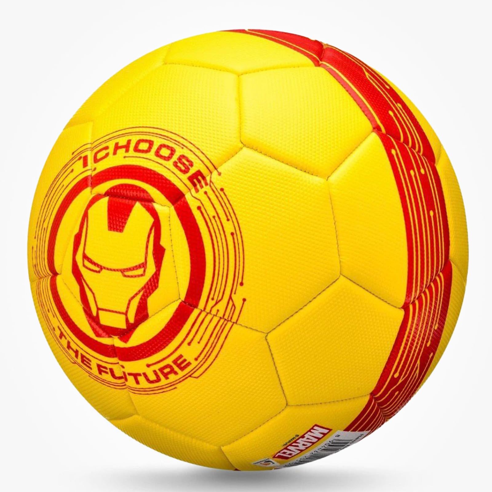 Marvel Iron Man Football Size 5, 22cm Textured Soccer Ball for kids