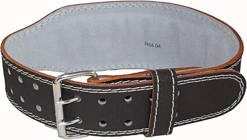 Miniatura 3 de Grizzly Fitness Enforcer - Cinturón acolchado de cuero genuino para levantamiento de pesas, 4 pulgadas, forro de gamuza, acolchado para mayor