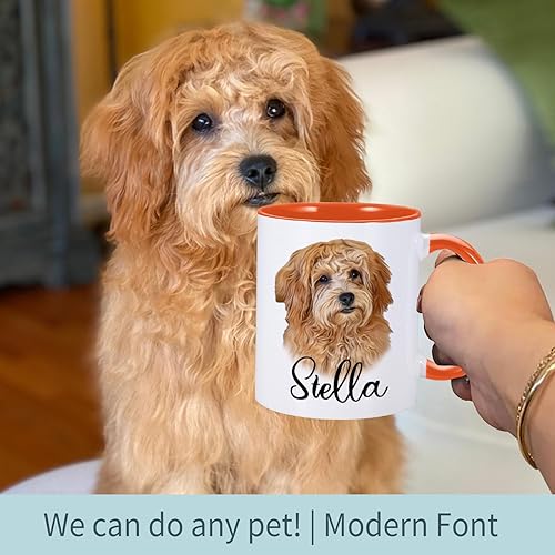 Miniatura 2 de Taza de café personalizada, Tazas personalizadas con foto y texto, Taza de perro personalizada, Taza de café de perro personalizada, Taza de cara de