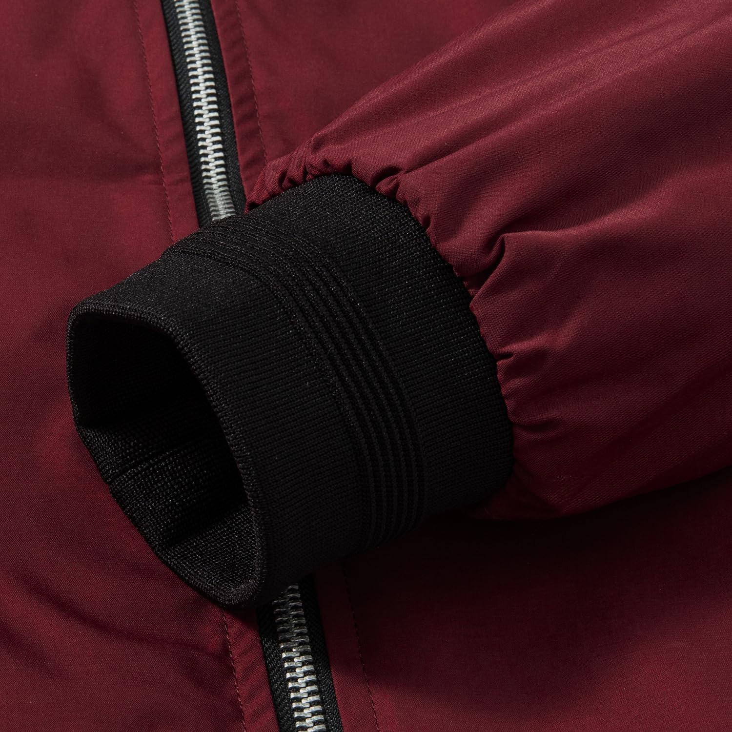 QLZ Men's Bomber Jackets Varsity Flight Jacket For Men Casual Lightweight Windbreaker Windproof Track Puffer Coat - Image 5