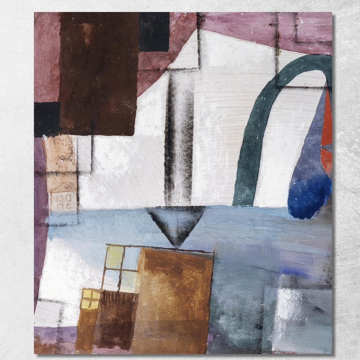 Murs vides ? Tableau Paul Klee Blanc Pâques II encadré prêt à accrocher