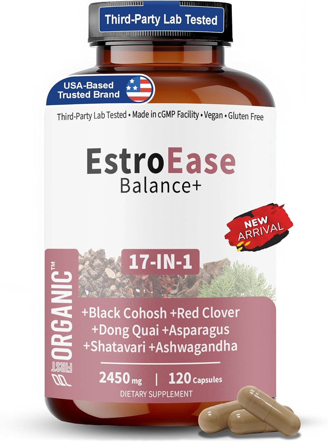 Daily Menopause, Cycle & Hormone Balance Support for Women | Hot Flash & Night Sweat Relief Herbal Formula with Black Cohosh & Shatavari | Third-Party Tested, Vegan, Non-GMO, Gluten-Free, 120 Capsules