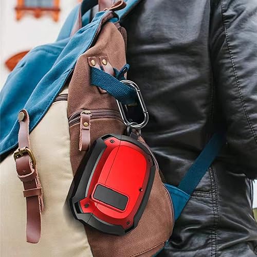 Miniatura 7 de LiZHi Upgrade Beats Studio Buds - Funda protectora de cuerpo completo de policarbonato a prueba de golpes de TPU con cierre de seguridad para