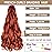COOKOO 9 Packs 22 Inch Ginger French Curl Braiding Hair 75g/Pack Premium Bouncy Braids Hair for Black Women Pre-Stretched Wavy Texture Braiding Synthetic Hair Extensions for Butterfly Locs 350