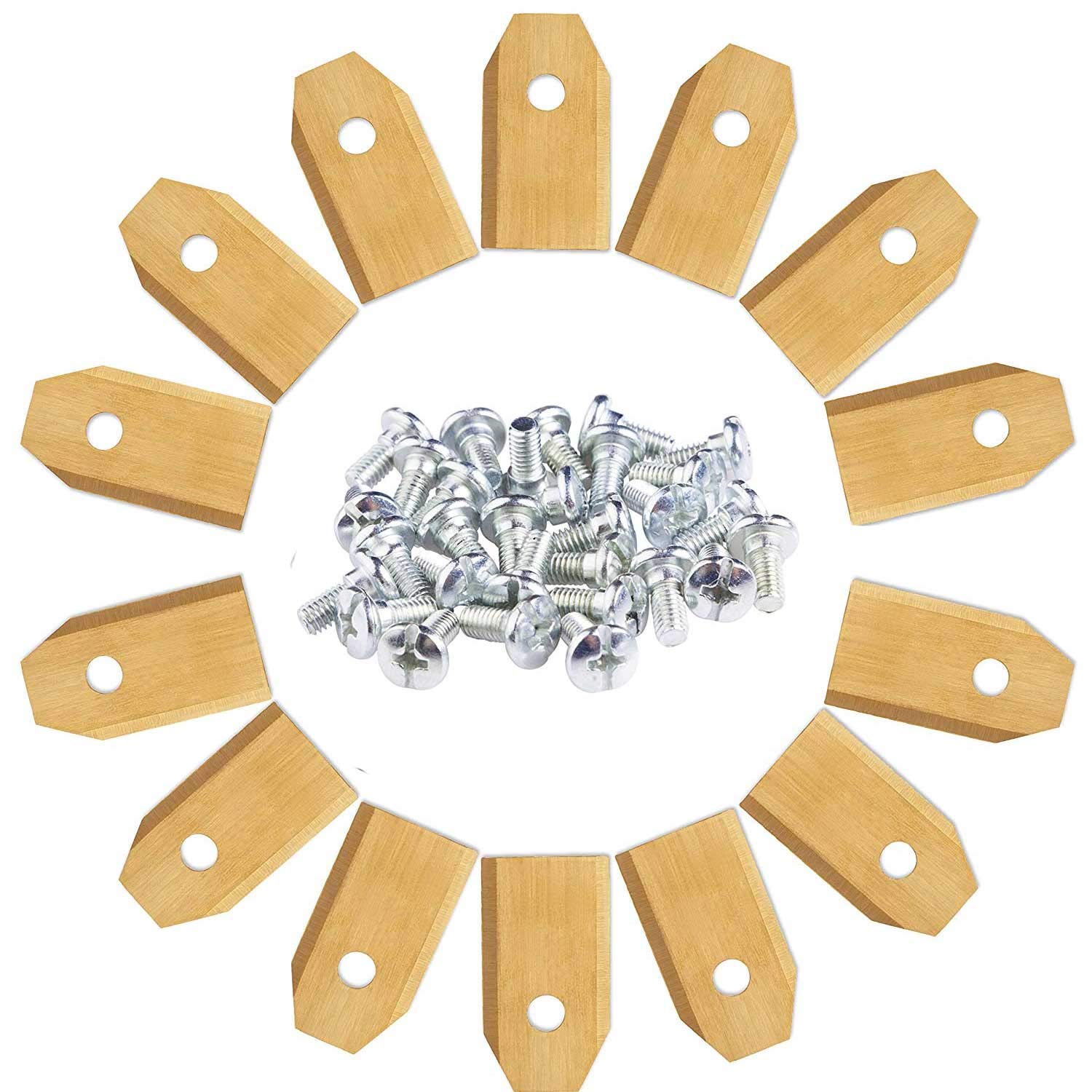 Set Lame Titanio Per Robot Tosaerba - 45 Pezzi Compatibili Husqvarna, Gardena, Automower - Foto 8