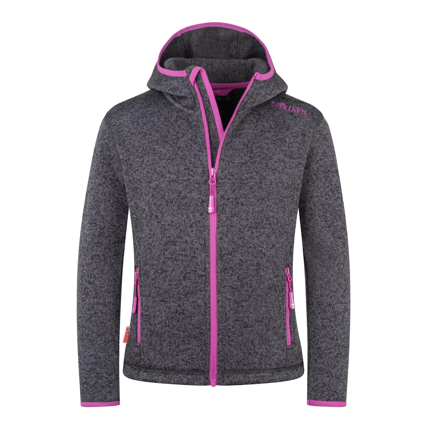 Trollkids Bambini Jondalen XT giacca, graphite-fresh berry, 140