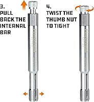 Vista 3 de Powerbuilt 641148 - Herramienta de reparación de roscas, de rosca trasera de 12 mm, 12mm, NA