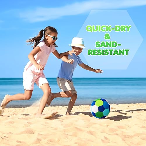 Miniatura 9 de INPODAK Balón de fútbol para interiores tamaño 4 para niños, pelota de fútbol suave y silenciosa para el interior de la casa, con bomba y caja de