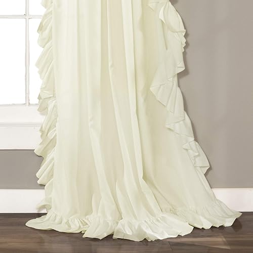 Miniatura 10 de Lush Decor - Par de cortinas blancas para ventana colección Reyna