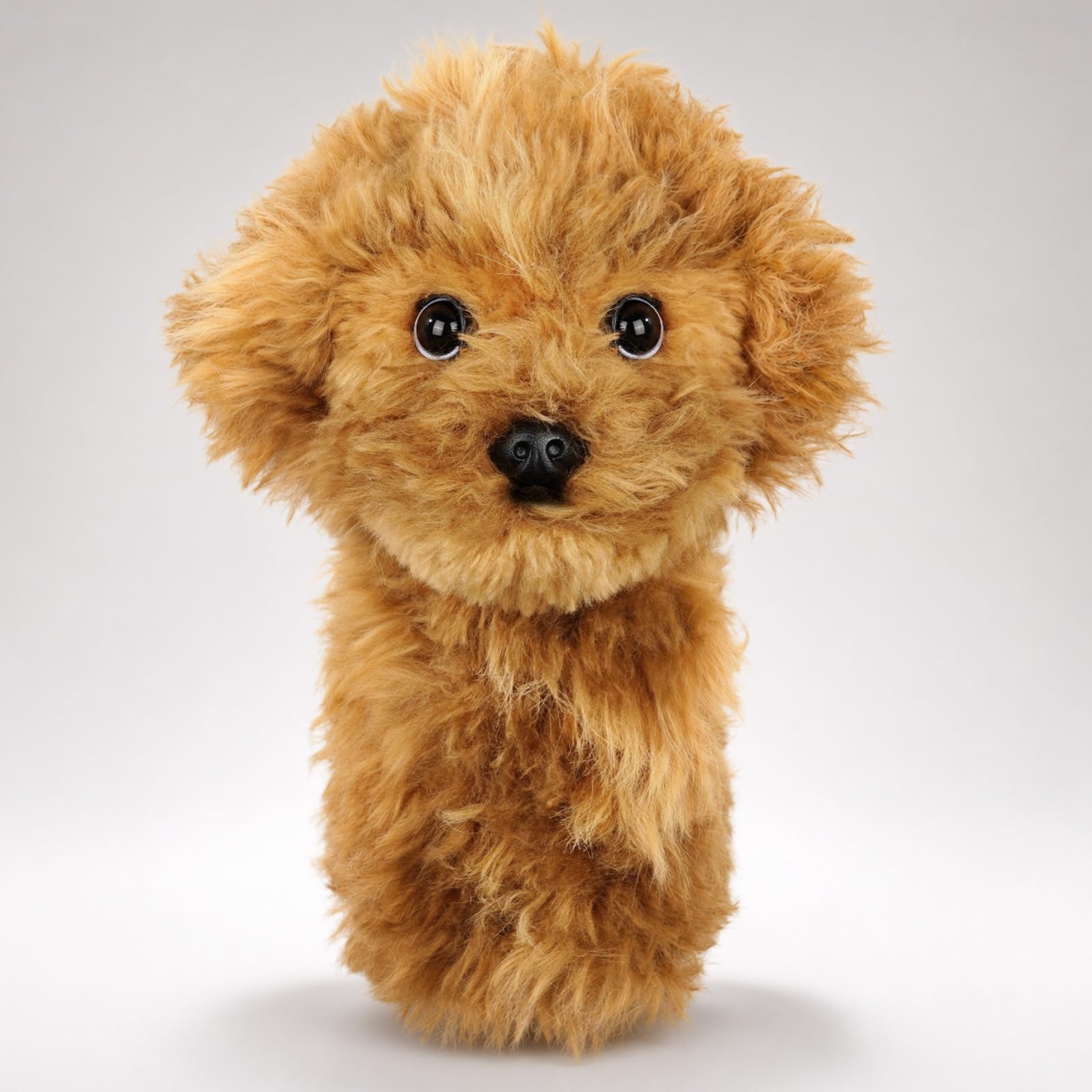 Craftsman Golf Cute Brown Poodle Dog Soft Realistic Plush Animal Driver Fairway Wood Cover Headcover Golfer Gifts for Men Women