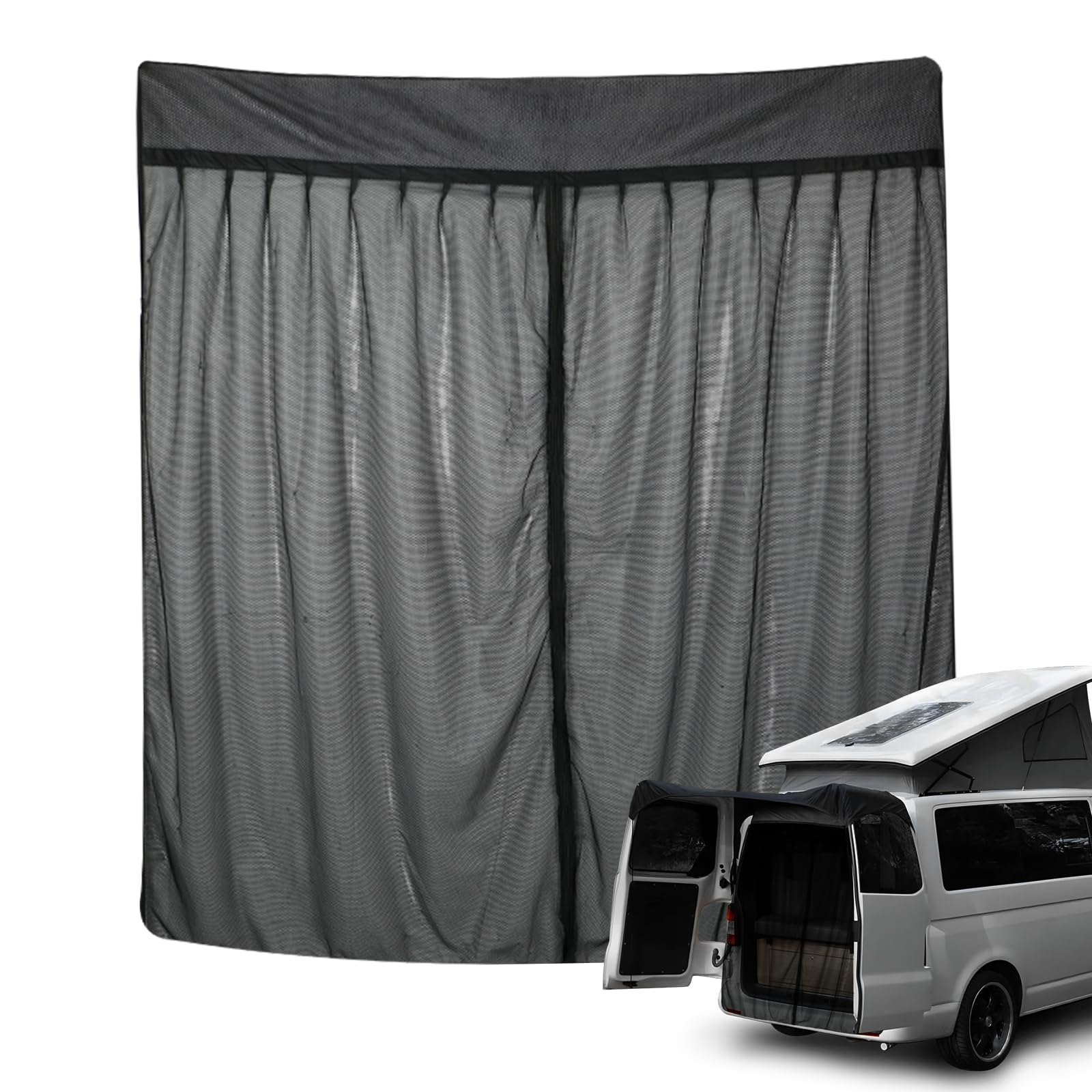 Red de insectos de repuesto para VW T4 1999-2003, puerta trasera, mosquitero magnético, transpirable, para camping al aire libre
