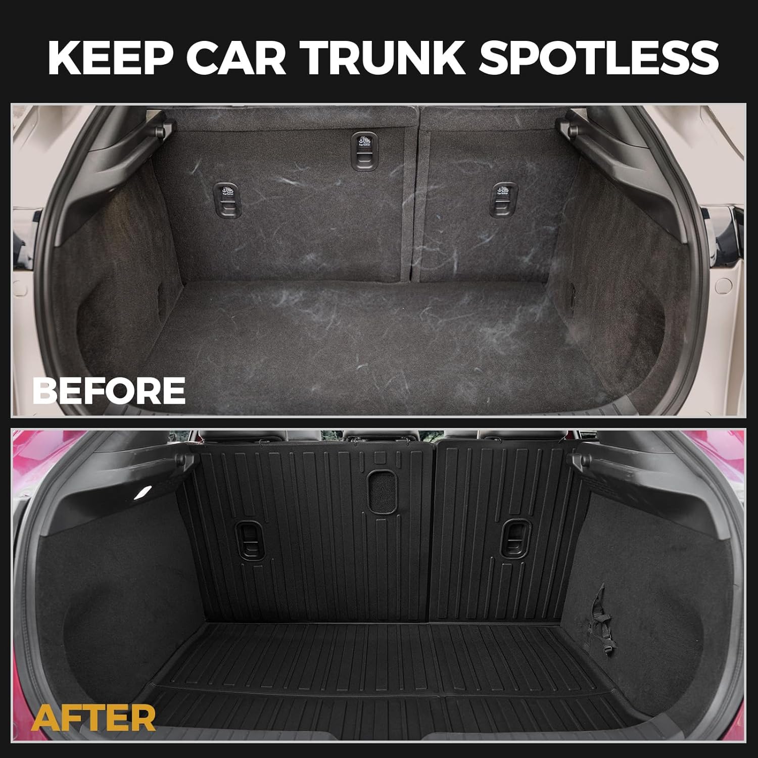 Cargo Mat with Backrest Mats for 2020-2026 Mazda CX30, Full Coverage All Weather TPE Trunk Mat Cargo Liner with Backrest Protectors for Mazda CX-30 Accessories - Image 6