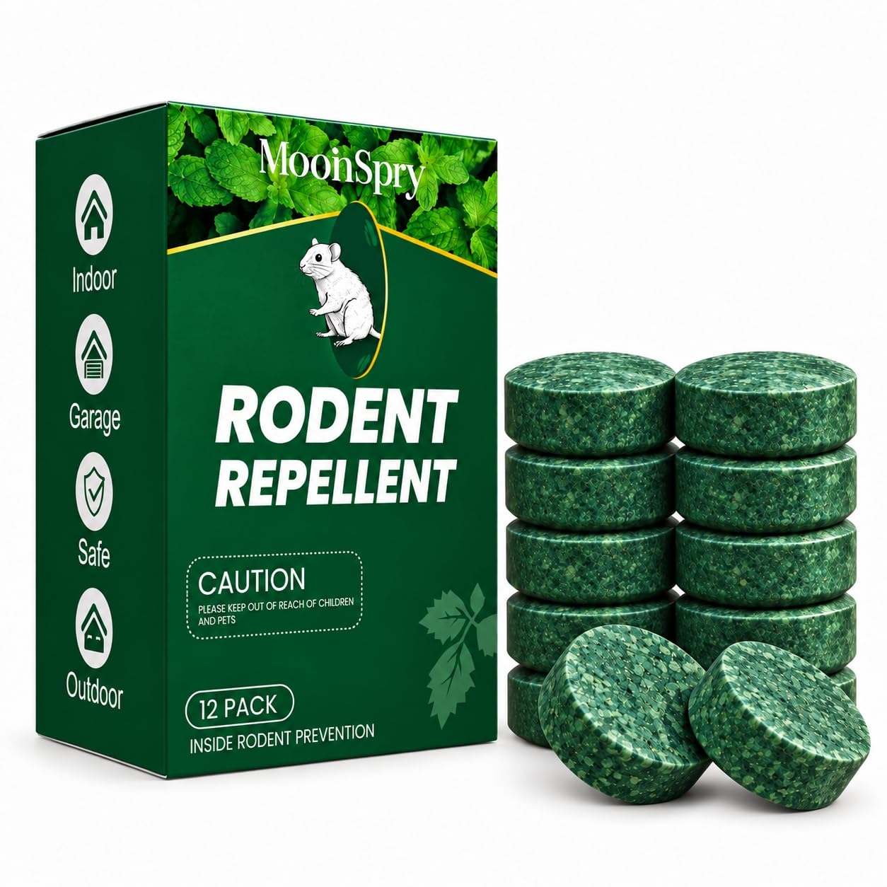MintGuard Rodent Deterrent, Peppermint &Lemon Oil Repellent for Home