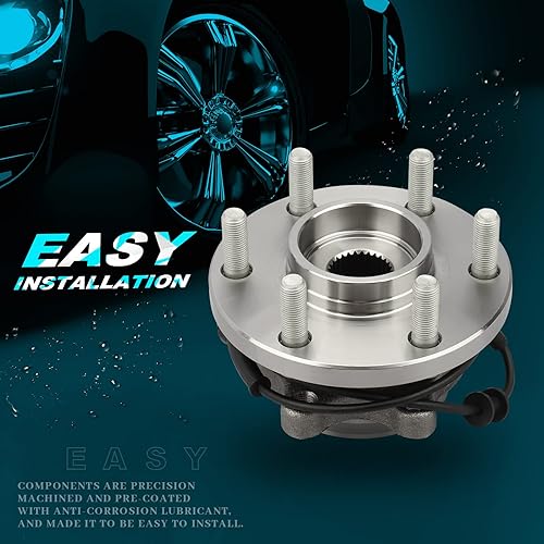 Miniatura 5 de IRONTEK 515065x2 Conjunto de cojinete de rueda delantera y cubo con ABS para 2005-2015 para Nissan FrontierXterra, Pathfinder 2005-2012, 2009-2012