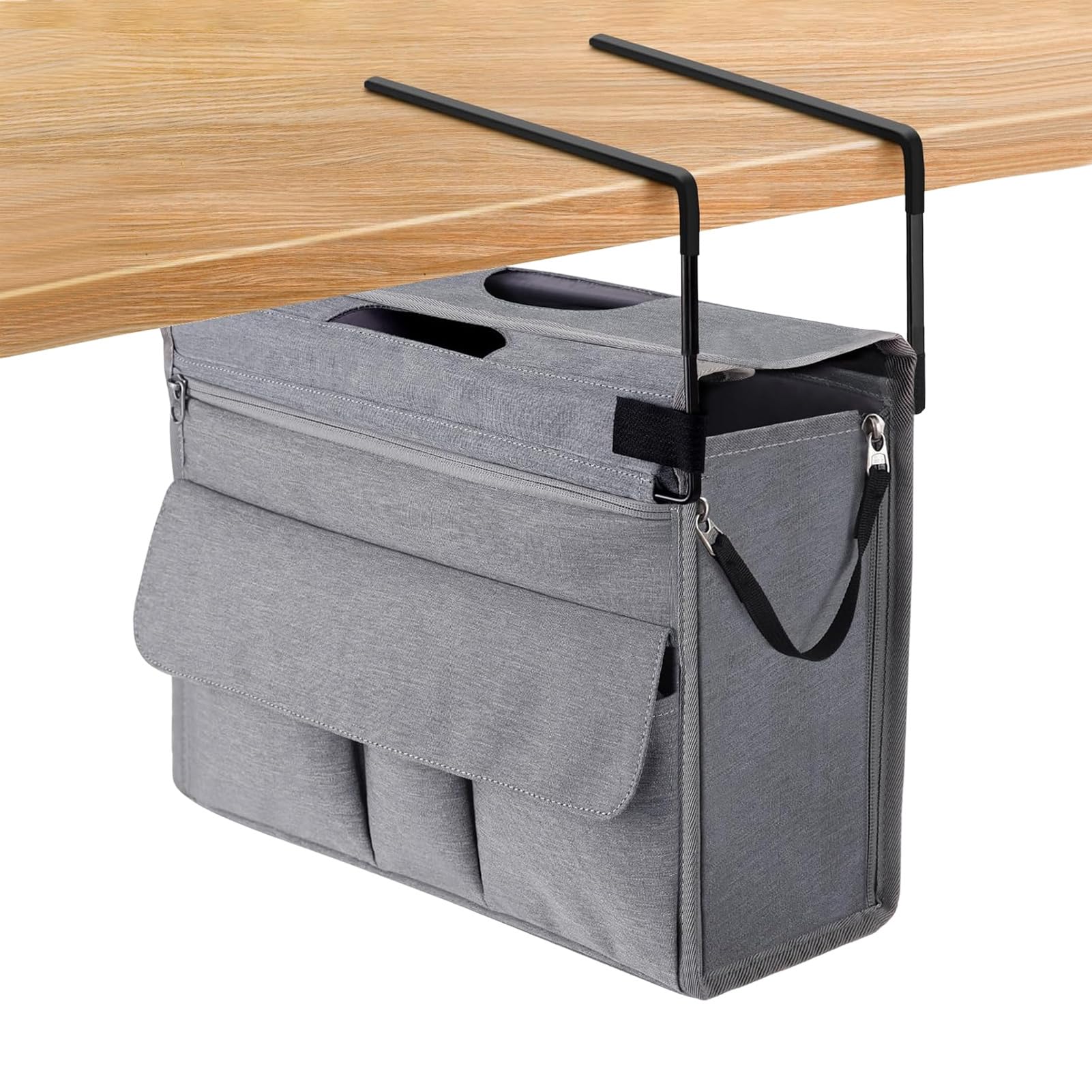 Organiseur de bureau à pince et support de livre avec poignée pour dossiers et table d'appoint