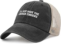 Vista 2 de I’ll Just Have The Chicken Tenders Trucker Hat Women Vintage Mesh Cap for Summer