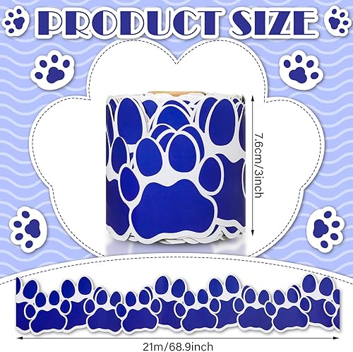 Vista 30 de Spiareal Tablero de anuncios con borde de muñeco de nieve de 68.9 pies, borde de flores, playa, sol, eucalipto, bandera de pata, sombrero de globo