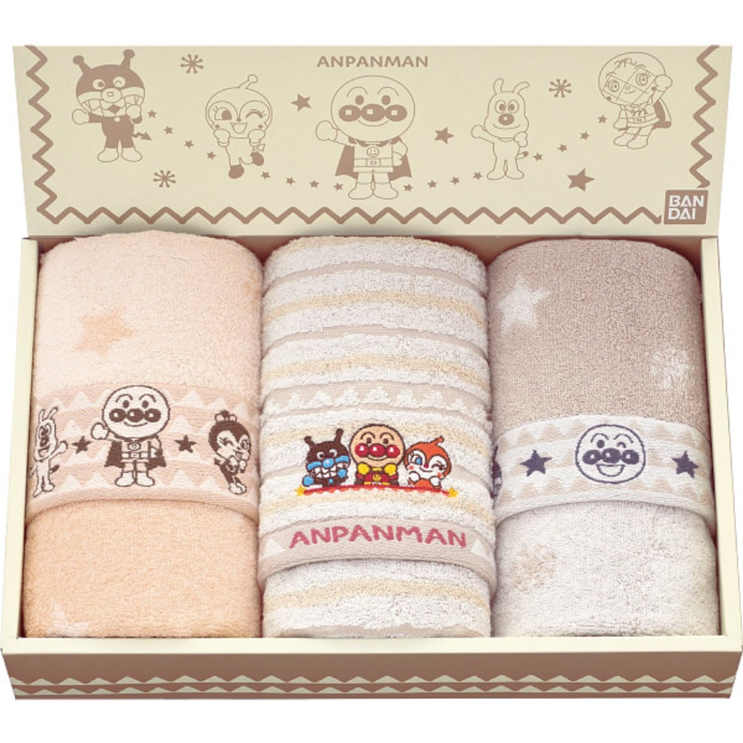Amazon｜それいけ!アンパンマン フェイス・ウォッシュタオルセット