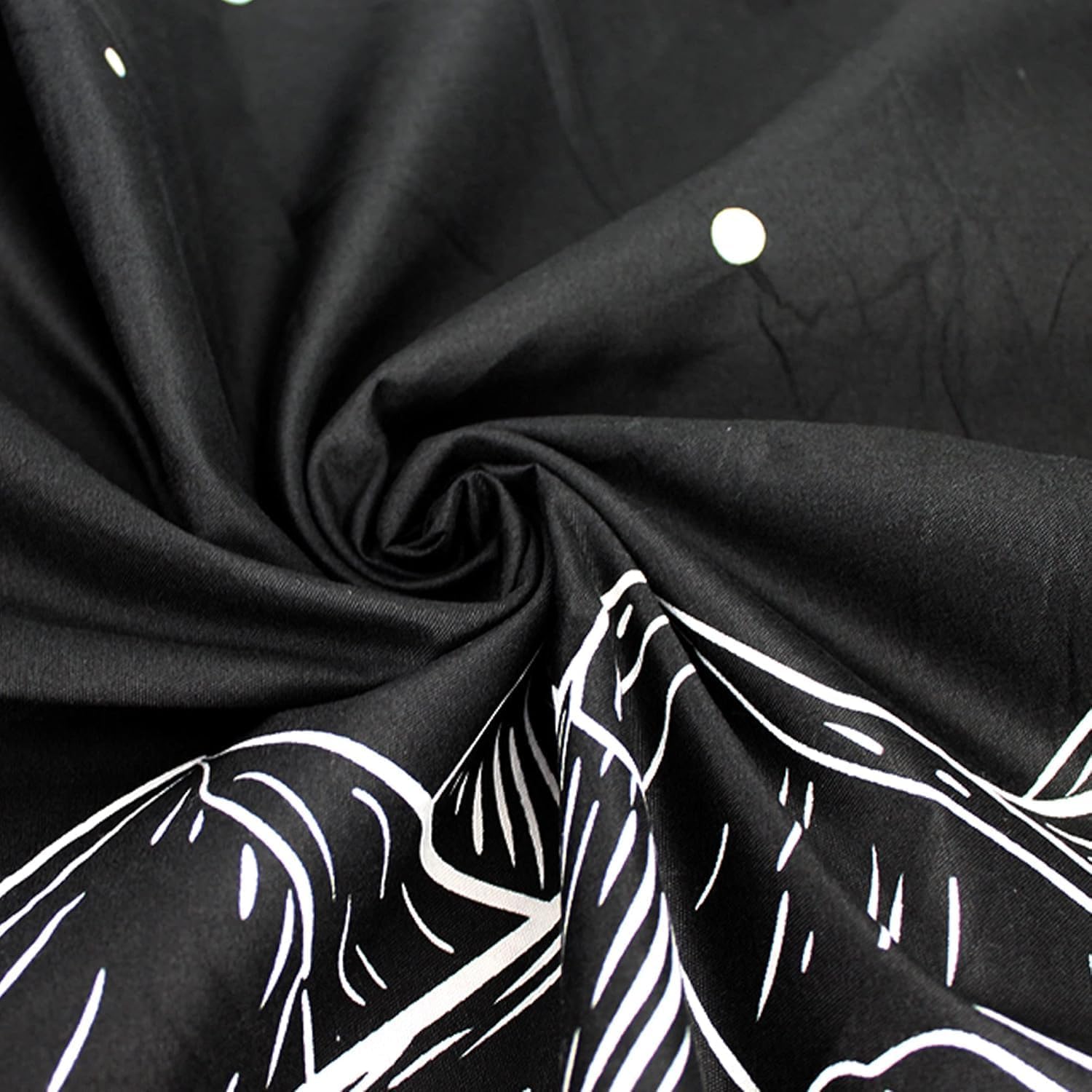 Loft Bed Curtains Bunk Bed Canopy Decorative Set,Constellation Black Dorm Room Privacy Protection Loft Bed