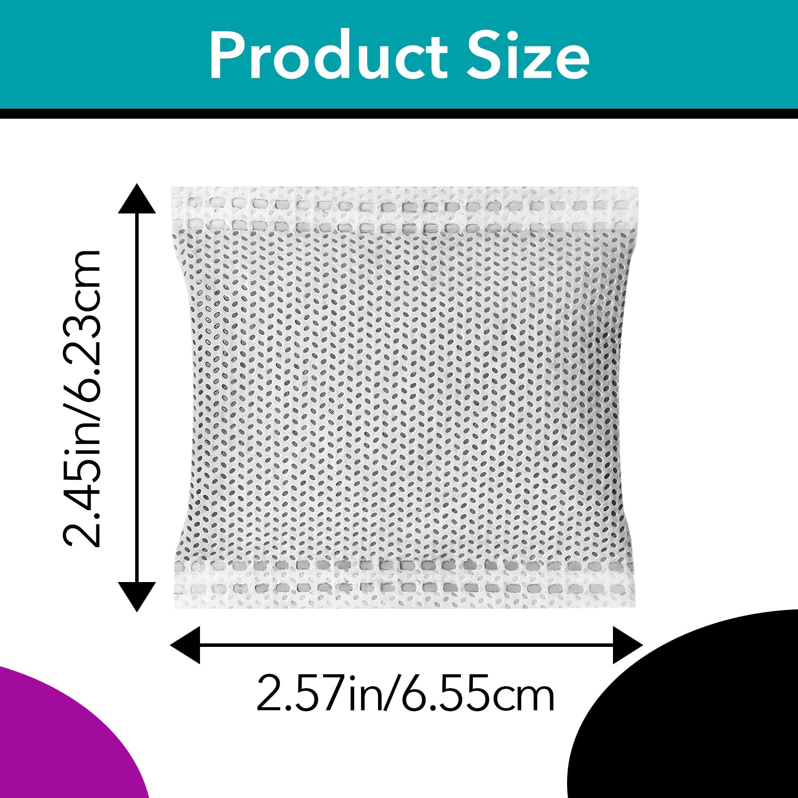 50 Pcs Activated Carbon Odor Eliminator Replacement for Hooded Cat Litter Box, Odor Remover Refills, Coconut Shell Charcoal Bags for Pet Odor Control - image 3