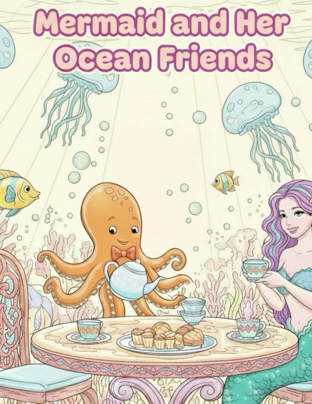 Mermaid and Her Ocean Friends: A Beautiful Mermaid Princess and Her Magical Companions