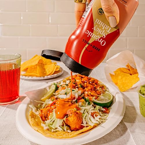 Vista 22 de Seed + Mill - Salsa Tahini - Orgánica - Vegana, Kosher, sin OMG, Keto, Paleo, Whole30, sin gluten - Textura suave y sedosa - Ideal en humus, salsas