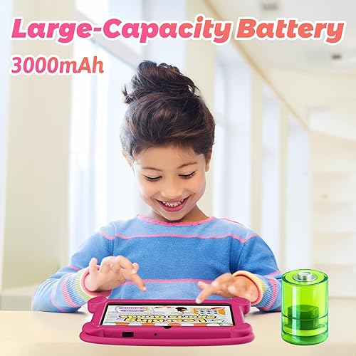 Miniatura 7 de DIGITHINK Tableta para niños de 7 pulgadas 3-9 con funda protectora, 4 GB (2 GB+2 GB expandir) RAM 32 GB ROM, tabletas para niños, dispositivo de