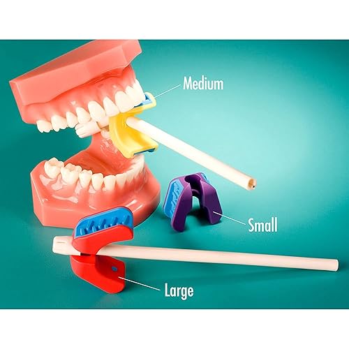 Miniatura 5 de Practicon E-Prop - Soporte dental para boca, bloque de mordida autoclavable, sostiene el eyector de saliva, tamaño mediano, 1 paquete