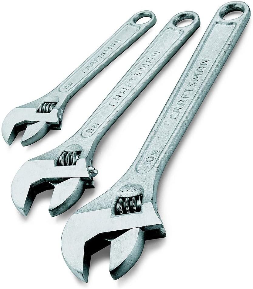 Craftsman 9-44664 Adjustable Wrench Set, 3 Piece