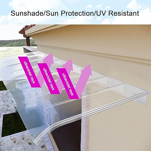 Miniatura 2 de Toldo curvado para ventana, toldo para puerta delantera al aire libre, patio, toldo para puerta, toldo para patio, toldo para puerta delantera al