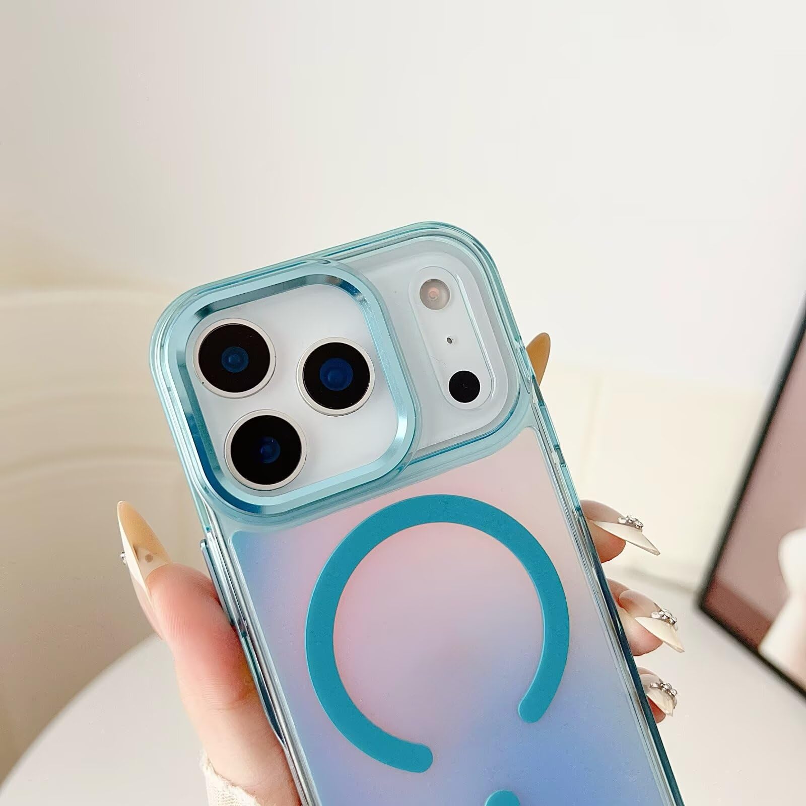 Amazon.com: Rnrieyta Holographic Magnetic Phone Case for iPhone 17