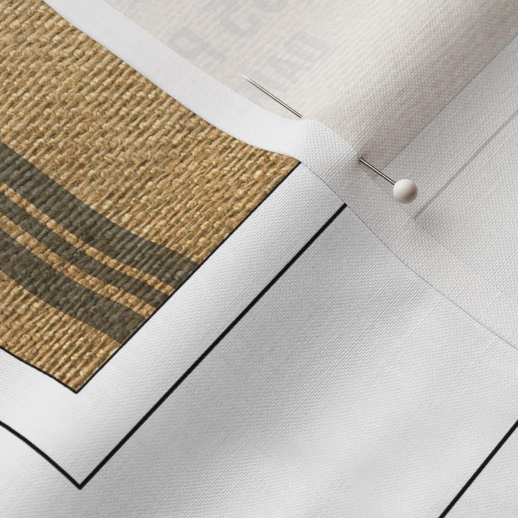 Spoonflower Fabric - Grain Sack Vintage Style Farmhouse Labels Food Label Flour Egg Barn Printed on Petal Cotton Fabric by The Yard - Sewing Quilting Apparel Crafts Decor