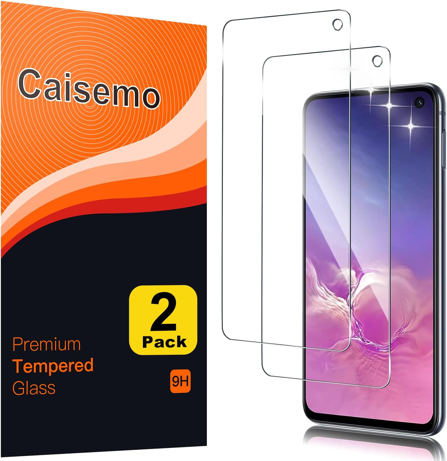 2 Pack For Samsung Galaxy S10e 5.8'' (Not for Samsung S10, S10 Plus) Tempered Glass Screen Protector,9H Hardness, Anti Scartch,Soft Touch
