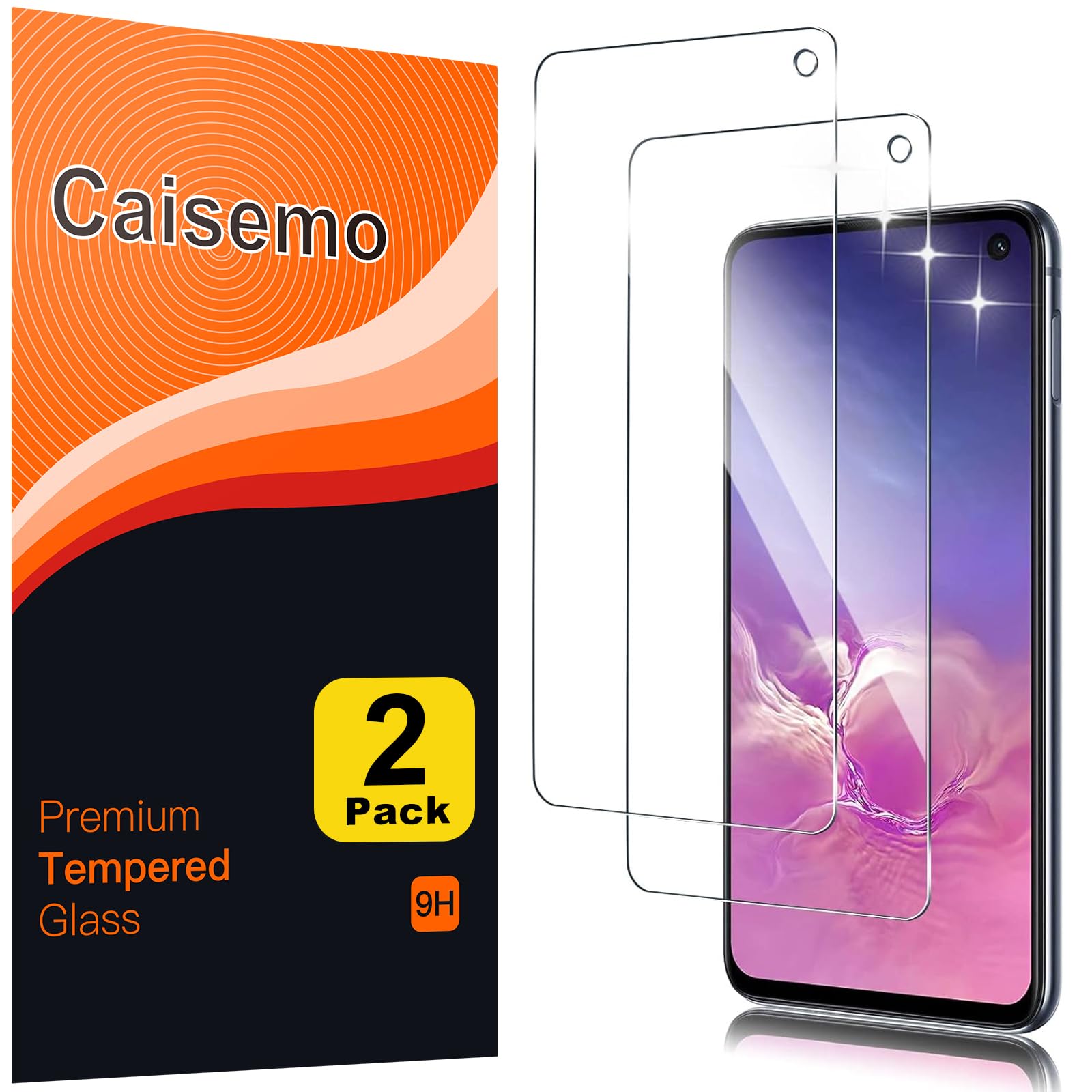 2 Pack For Samsung Galaxy S10e 5.8'' (Not for Samsung S10, S10 Plus) Tempered Glass Screen Protector,9H Hardness, Anti Scartch,Soft Touch