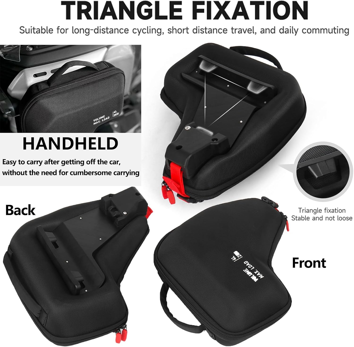 NEW for R1300GS Motorcycle Radiator Cowl Bag Side Storage Bags Fits for BMW R 1300 GS Trophy Adventure 2024-2025 Motorcycle Accessories 4L Capacity Tool Package